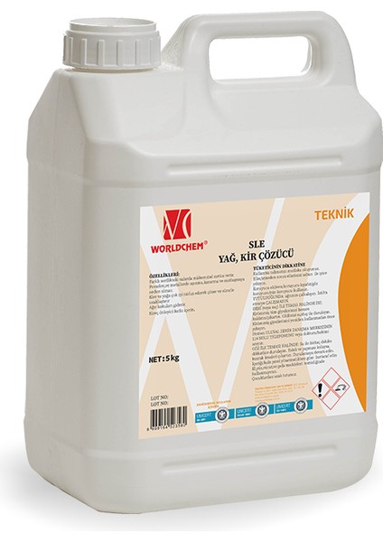 Yağ Çözücü Endüstriyel Solvent Sle 5 kg