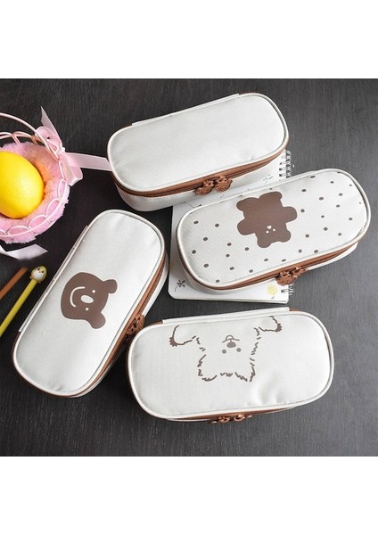 Heamor Sevimli Karikatür Kalem Çantası Dayanıklı Yumuşak Oxford Kumaş Büyük Kapasiteli Kalem Kutusu Sevimli Desenli ve Kolay Depolama ile Öğrenciler Için Çok Amaçlı Kalem Çantası Tip 3 (Yurt Dışından) fiyatları