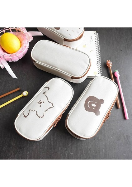 Heamor Sevimli Karikatür Kalem Çantası Dayanıklı Yumuşak Oxford Kumaş Büyük Kapasiteli Kalem Kutusu Sevimli Desenli ve Kolay Depolama ile Öğrenciler Için Çok Amaçlı Kalem Çantası Tip 3 (Yurt Dışından) indirimleri