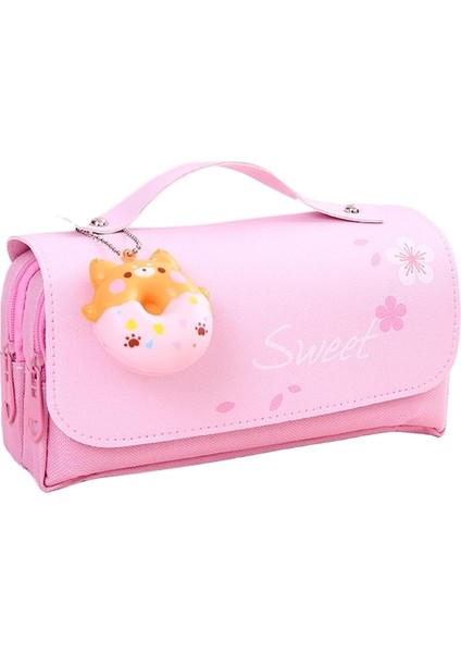Heamor Kawaii Kalem Kutusu Kese Kutusu Stres Giderici Sevimli Anime Donut Sünger Kolye Estetik Karikatür Kırtasiye Organizatör Tutucu Çanta Okul Malzemeleri Japon Tarzı Mor A - Pembe B (Yurt Dışından) fiyatları