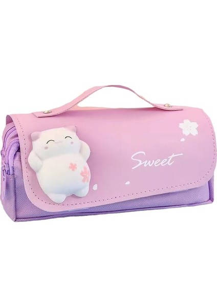 Oloey Kedi Kalem Kutusu Kalem Kutusu Kırtasiye Dekompresyon Kalem Kutusu (Yurt Dışından)