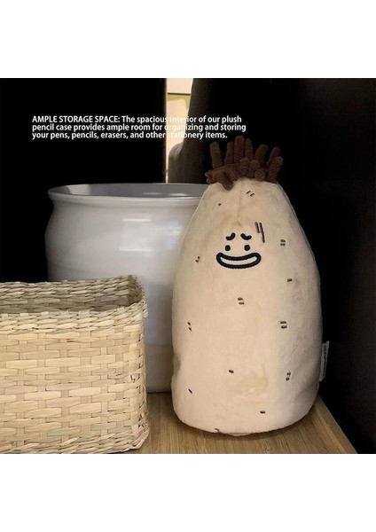 Heamor Peluş Kalem Çantası Sevimli Patates Şekilli Yumuşak Solmaya Dayanıklı Kalem Kutusu Çok Amaçlı Saklama Çantası Kırtasiye Için Geniş Alan Peluş Malzeme Hafif ve Taşıması Kolay (Yurt Dışından) fırsatları