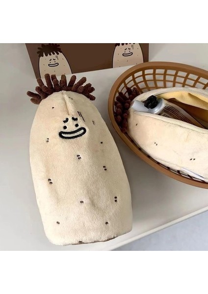 Heamor Peluş Kalem Çantası Sevimli Patates Şekilli Yumuşak Solmaya Dayanıklı Kalem Kutusu Çok Amaçlı Saklama Çantası Kırtasiye Için Geniş Alan Peluş Malzeme Hafif ve Taşıması Kolay (Yurt Dışından) indirimleri