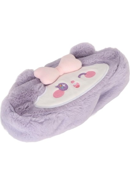 Heamor Peluş Kalem Kutusu Büyük Kapasiteli Kalem Çantası Sevimli Çok Amaçlı Kalem Kutusu Kalemler Kalemler Silgi Cetveller Pembe Kedi - Menekşe Kedi (Yurt Dışından)