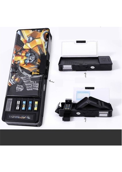 Ww Çok Fonksiyonlu Öğrenci Kalem Kutusu-Siyah (Yurt Dışından)