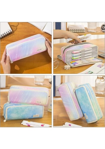 Heamor Büyük Kapasiteli Kalem Çantası Üç Katmanlı Kalem Organizatör Fermuarlı Kalem Kutusu Kalem Çantası Kırtasiye Organizatör Para Çantası Anahtar Çantası Öğrenciler Için Kalem Kutusu (Yurt Dışından) indirimleri