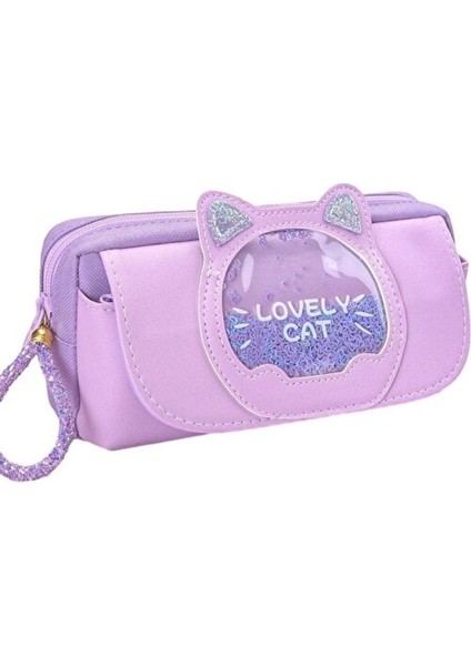 Jolıta Shiny Cat Büyük Kapasiteli Kalem Kutusu Mor (Yurt Dışından)