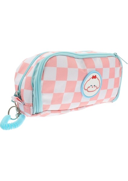 Heamor Dama Tahtası Kalem Kutusu Japon Kalem Kutusu Çocuk Polyester - Pembe (Yurt Dışından)