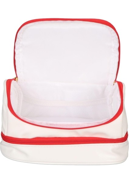 Heamor Hafif Taşınabilir Kalem Kutusu Büyük Kapasiteli 2 Katmanlı El Kalem Çantası Güçlü Saplı Çok Fonksiyonlu Çok Amaçlı Depolama Kaliteli Fermuar (Yurt Dışından)