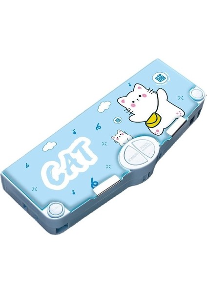 Ww Öğrenciler Için Sevimli Kalem Kutusu-Açık Mavi (Yurt Dışından)