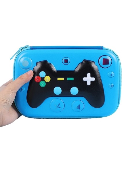 Xcj Büyük Kapasiteli Ilkokul Öğrencisi Kalem Kutusu Yeni Mavi Oyun Konsolu (Yurt Dışından)