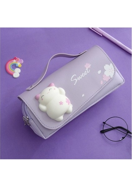 Ww Sevimli Kedi Kalem Kutusu Mor (Yurt Dışından) fiyatları