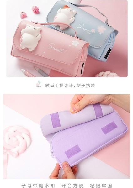 Ww Sevimli Kedi Kalem Kutusu Mor (Yurt Dışından) modelleri