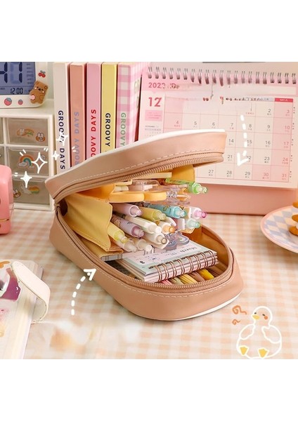 Heamor Kawaii Kalem Kutusu Şeffaf Pimli Kılıf Kolye Ucu Sevimli Estetik Ayı Tavşan Yavru Japon Karikatür Kırtasiye Düzenleyici Tutucu Çanta Malzemeleri Kahverengi Ayı - Pembe Tavşan (Yurt Dışından) fiyatları
