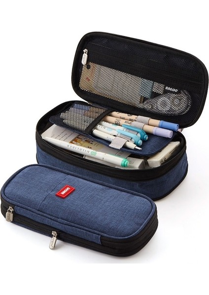 Haiyaao QB01 Büyük Kapasiteli Kalem Kutusu, Mavi (Yurt Dışından)