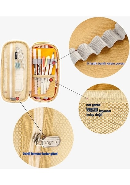 Büyükkapasiteli Kalem Kutusu Makaron Kırtasiye Çantası (Yurt Dışından) modelleri