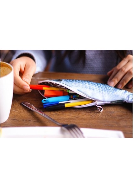 Jolıta 1 Adet Yaratıcı Balık Şekli Kalem Kutusu Kalemler Çanta Okul Malzemeleri Kırtasiye Kalem Kutusu -02 (Yurt Dışından) fiyatları
