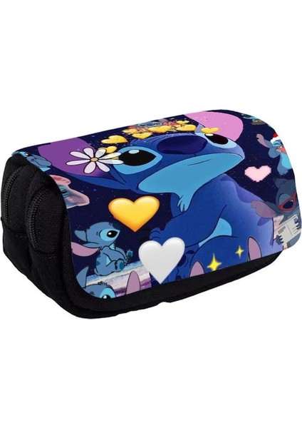 Jolıta Dikiş Karikatür Çift Katmanlı Büyük Kapasiteli Flip-Top Kalem Çantası Çocuk Kırtasiye KUTUSU-14111 (Yurt Dışından)