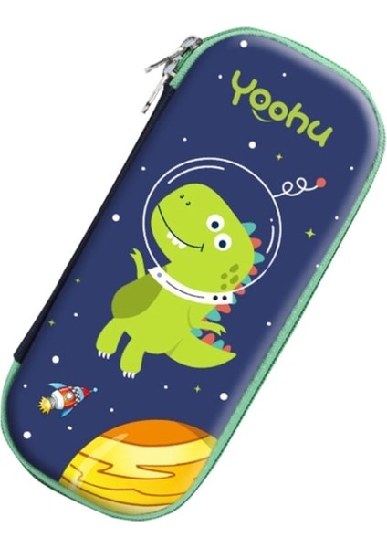 S-888 Ilköğretim Okulu Karikatür Eva Kalem Kutusu Düşme Önleyici Kırtasiye Kutusu Yeşil (Yurt Dışından)