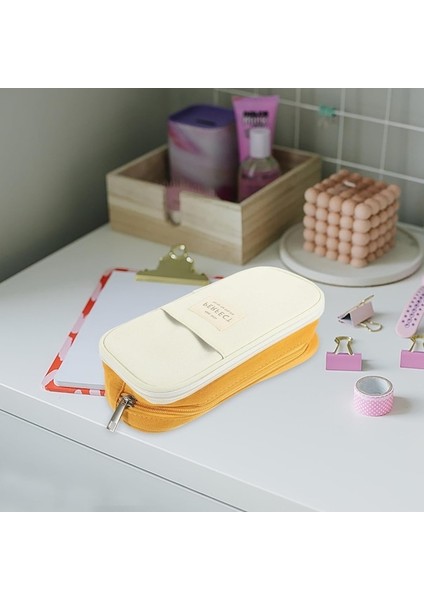 Heamor Büyük Kapasiteli Kalem Kutusu Büyük Kalem Çantası Kılıfı Tuval Kalem Kalemlik Işaretleyici Taşınabilir Makyaj Çantası Kırtasiye Çantası Tutucu Kutusu Masa Düzenleyici (Yurt Dışından) modelleri