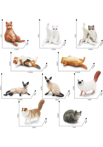 Çocuklar Için Hayvan Dekorasyon Sevimli Kedi Heykelcik Masaüstü Araba Ev Dekorasyonu Için Gerçekçi Minyatür Yavru Kedi Modeli Sevimli Hayvan Figürü Süsleme Kedi Koleksiyon Figürleri (Yurt Dışından) fiyatları