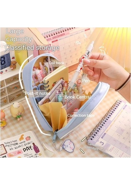 Ww Kırtasiye Şeffaf Büyük Kapasiteli Öğrenci Kalem Kutusu-Mor (Yurt Dışından) indirimleri