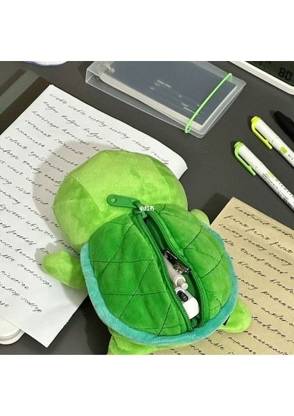 Komik Kaplumbağa Bebek Kalem Kutusu, Kaplumbağa Peluş Öğrenci Masaüstü Kırtasiye Çantası (Yurt Dışından) fiyatları