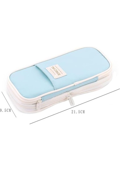 Heamor Büyük Kapasiteli Kalem Kutusu Büyük Kalem Kılıfı Kırtasiye Kalem Çantası Genç Kızlar Erkekler Için Yeşil - Koyu Mavi (Yurt Dışından) fiyatları