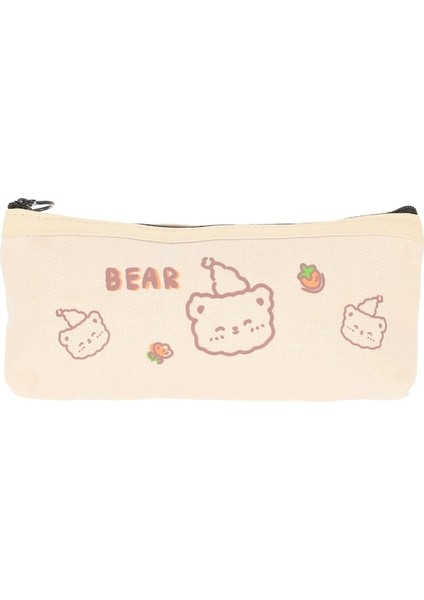 Heamor Tuval Kalem Kutusu Fırça Kalem Çantası Makyaj Çantası Küçük Kalem Çantası Büyük Kapasiteli Taşınabilir Kalemlik Kalem Saklama Çantası Ev Ortaokul Öğrencisi Kırtasiye Kutusu (Yurt Dışından)