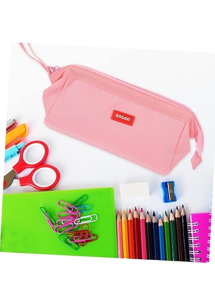 Heamor Büyük Kapasiteli Saklama Çantası Işaretleyici Kalem Çok Amaçlı Oxford Kumaş Çocuk - Pembe (Yurt Dışından) fiyatları