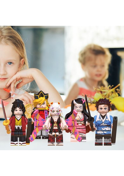 Childrenworld Yapı Taşları Minifigure Japonya Anime Erkek Kız Bulmaca Yapboz Blokları Yapı Oyuncak (Yurt Dışından)