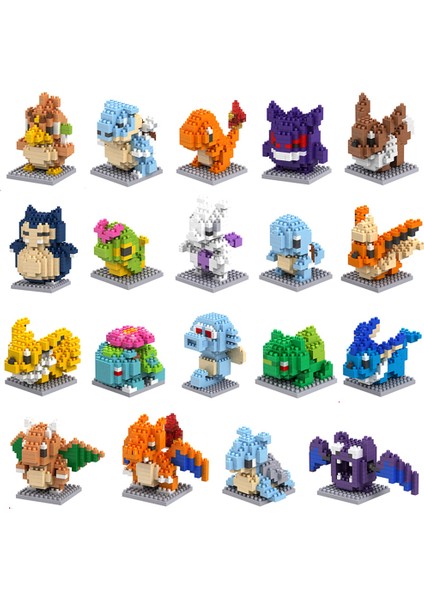 Pokemon Pikachu Serisi Minifigures Yapı Taşları Oyuncak Çocuklar Için Hayranları Doğum Günü Hediyeleri (Yurt Dışından)