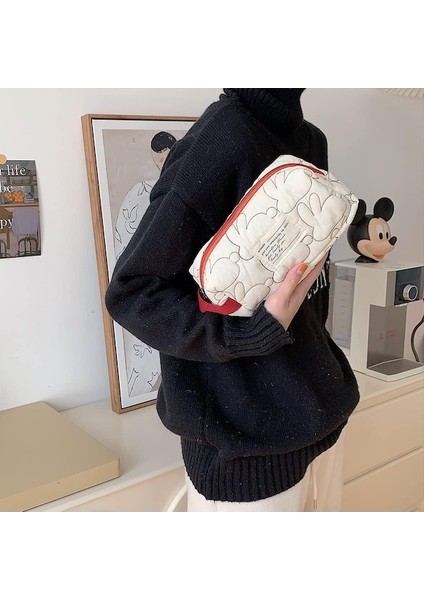 Heamor Bayanlar Kapitone Tavşan Kalem Kutusu Çanta Büyük Kapasiteli Saklama Çantası Taşınabilir Basit Rahat Kawaii Kamp, Bej Büyük, Moda - Bej Büyük (Yurt Dışından) fiyatları