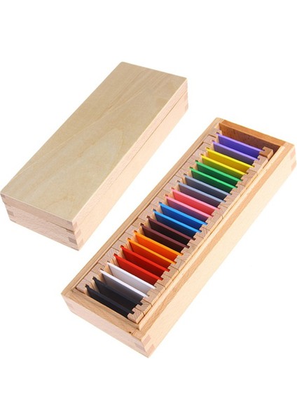 Yfashion Montessori Ahşap Duyusal Öğrenme Renk Mümkün Kutusu Renk Kartı Ahşap Çocuklar Okul Öncesi Renk Yağmur Oy Ift (Yurt Dışından)