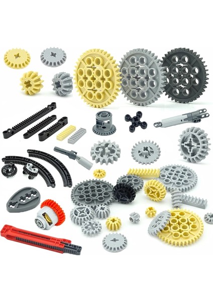 Moc Teknik Dişli Aks Tuğla Parçaları Sonsuz Raf Konnektörü Tren Araba Vinç Modeli Leduo 92693 3743 62821 Parçacıkları Birleştirir (Yurt Dışından)