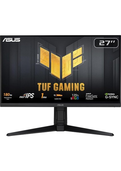 ASUS TUF GAMING VG279QL3A   27 HDR FAST IPS FREESYNC VE G-SYNC UYUMLU 1920x1080 1MS 180HZ DP HDMI  MM VESA 3YIL ELMB,EYECARE, FLICKER-FREE,PIVOT,%125 Srgb Monitör