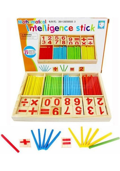 Okul Öncesi Eğitici Oyuncaklar Ahşap Matematiksel Zeka Çubuk Blok Kızlar ve Erkekler Için Sayma Çubukları (Yurt Dışından)