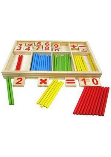 Okul Öncesi Eğitici Oyuncaklar Ahşap Matematiksel Zeka Çubuk Blok Kızlar ve Erkekler Için Sayma Çubukları (Yurt Dışından)