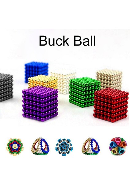Mıknatıslı Toplar Bloklar Çok Yönlü Mıknatıslı Yapı Taşları Fidget Oyuncak (Yurt Dışından)