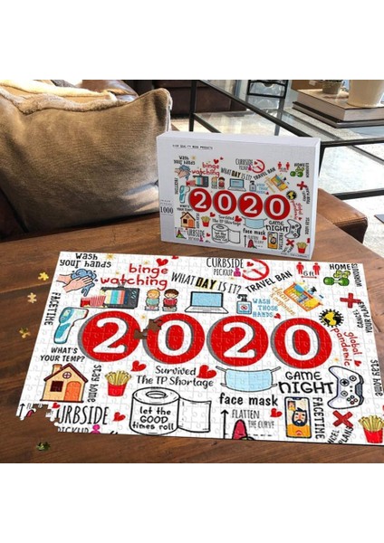 Çocuklar Için Yapbozlar 1000 Parça Yapboz 2021'E Kadar Yapboz Yapboz Arkadaş Veya Aileyle Çocuk Yapbozları Çocuklar Için Kendin Yap (Yurt Dışından)