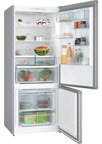 KGN76VIE0N Alttan Donduruculu Buzdolabı 186 x 75 cm Kolay Temizlenebilir Inox No-Frost