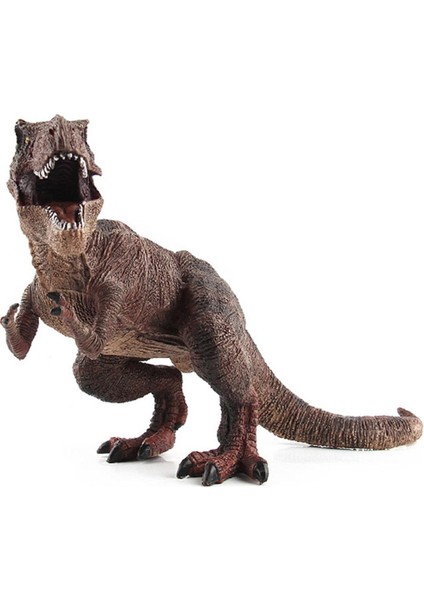 Büyük Boy Jurassic Yaban Hayatı Tyrannosaurus Rex Dinozor Oyuncak Plastik Oyun Oyuncaklar Dünya Parkı Dinozor Modeli Aksiyon Figürleri Çocuk Çocuk Hediye Kahverengi (Yurt Dışından)
