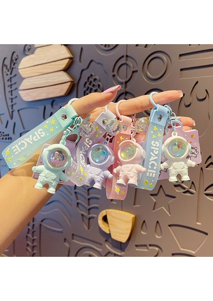 Childrenworld Astronot Anahtarlık Gün Batımı Işığı Kız Çift Anahtar Sırt Çantası Kolye (Yurt Dışından)
