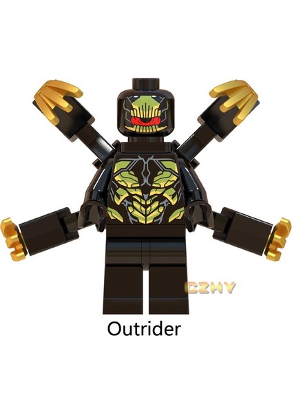 Kaptan Marvel Minifigures Süper Kahramanlar Outrider Iron Man MK50 Mk1 Mk5 MK85 MK41 Yapı Taşları Modeli Tuğla Setleri Oyuncaklar Ldren Için WM6055 (Yurt Dışından)
