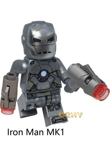 Kaptan Marvel Minifigures Süper Kahramanlar Outrider Iron Man MK50 Mk1 Mk5 MK85 MK41 Yapı Taşları Modeli Tuğla Setleri Oyuncaklar Ldren Için WM6055 (Yurt Dışından)
