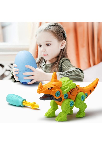 Sf Dıy Sökme Montaj Dinozor Yumurtası Oyuncak Seti Vida Somunu Kombinasyonu Montaj Dinozor Modeli Eğitici Oyuncak Çocuklar Çocuklar Için Hediye (Yurt Dışından)
