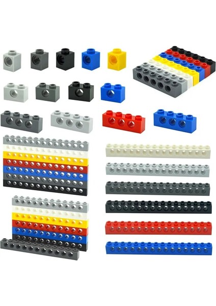 Teknik Yapı Bloğu Moc Kombinasyonu Çivili Uzun Kirişli Delikli Kalın Tuğlalar Leduo 3703 32018 3895 2730 3894 3701 3700 (Yurt Dışından)