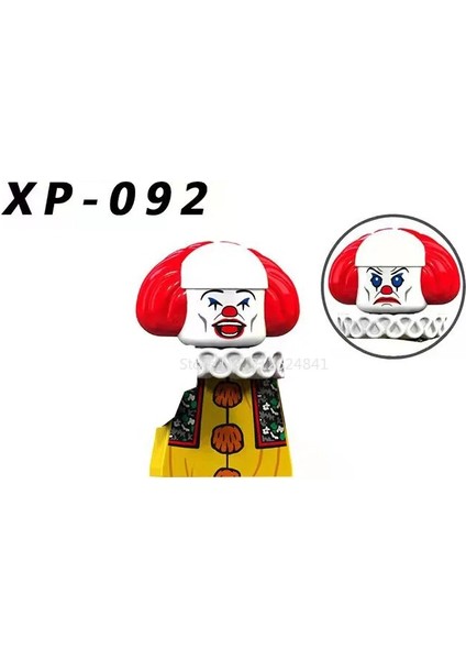 KT1012 Cadılar Bayramı Korku Filmi Serisi Palyaço Reenkarnasyon Montajlı Çocuk Yapı Taşı Oyuncakları XP087-XP094 (Yurt Dışından)