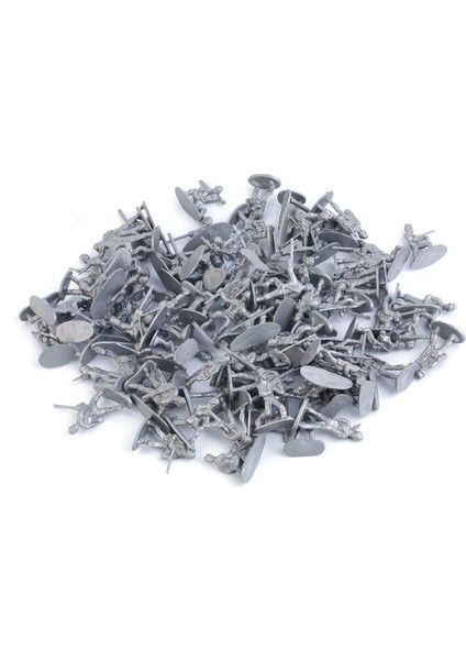 100 Adet/paket Plastik Oyuncak Askerler Ordu Erkek Figürleri 12 Poz Hediye (Yurt Dışından)