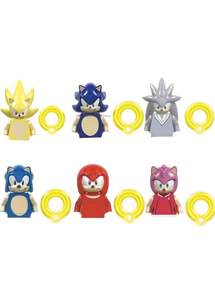 Adet/takım Anime Sonic Tuğlalar Gölge Gümüş Kuyrukları Mini Aksiyon Figürleri Yapı Taşları Diy Montaj Model Oyuncaklar Yılbaşı Hediyeleri (Yurt Dışından)